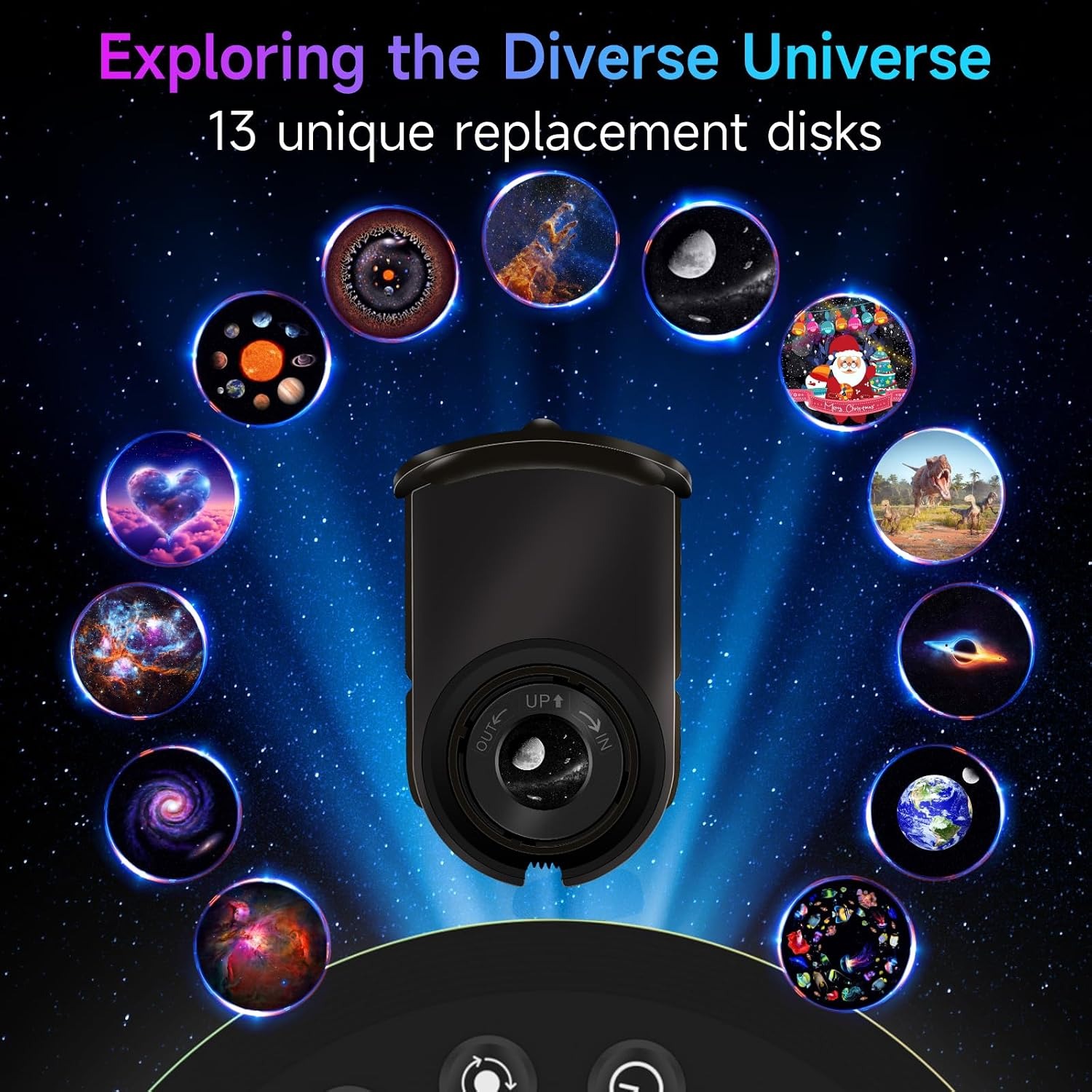 4K Galaxy Projection Lamp, 13  - Home Cinema Galaxy 评论和价格