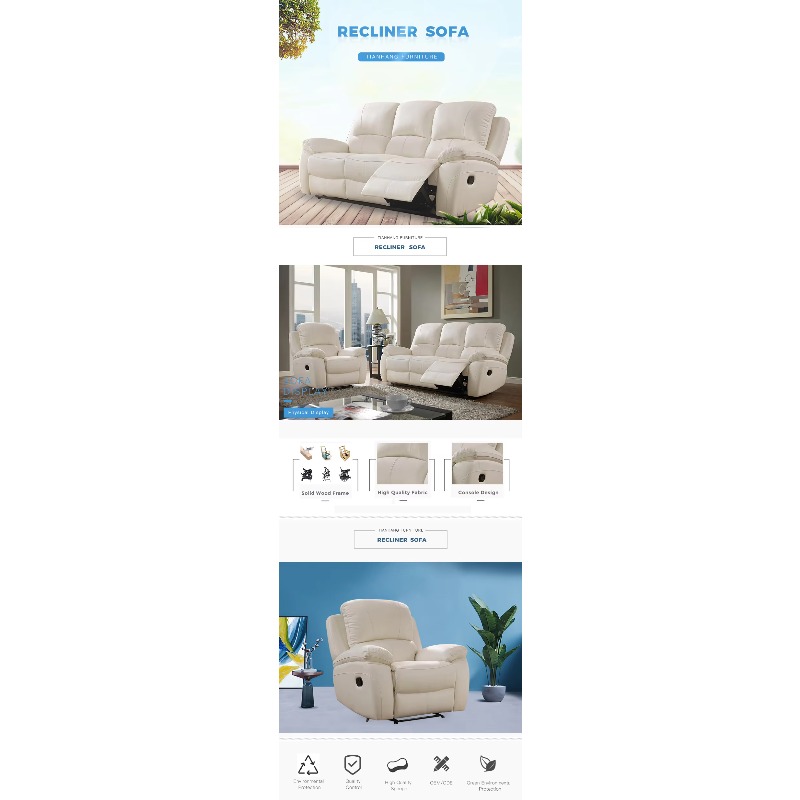 Modern Sofa Power Recliner Hom - Home Cinema Recliners 评论和价格