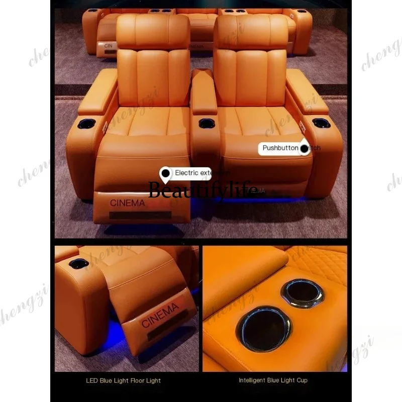 G153 Luxury Genuine Leather El - Home Cinema Recliners 评论和价格