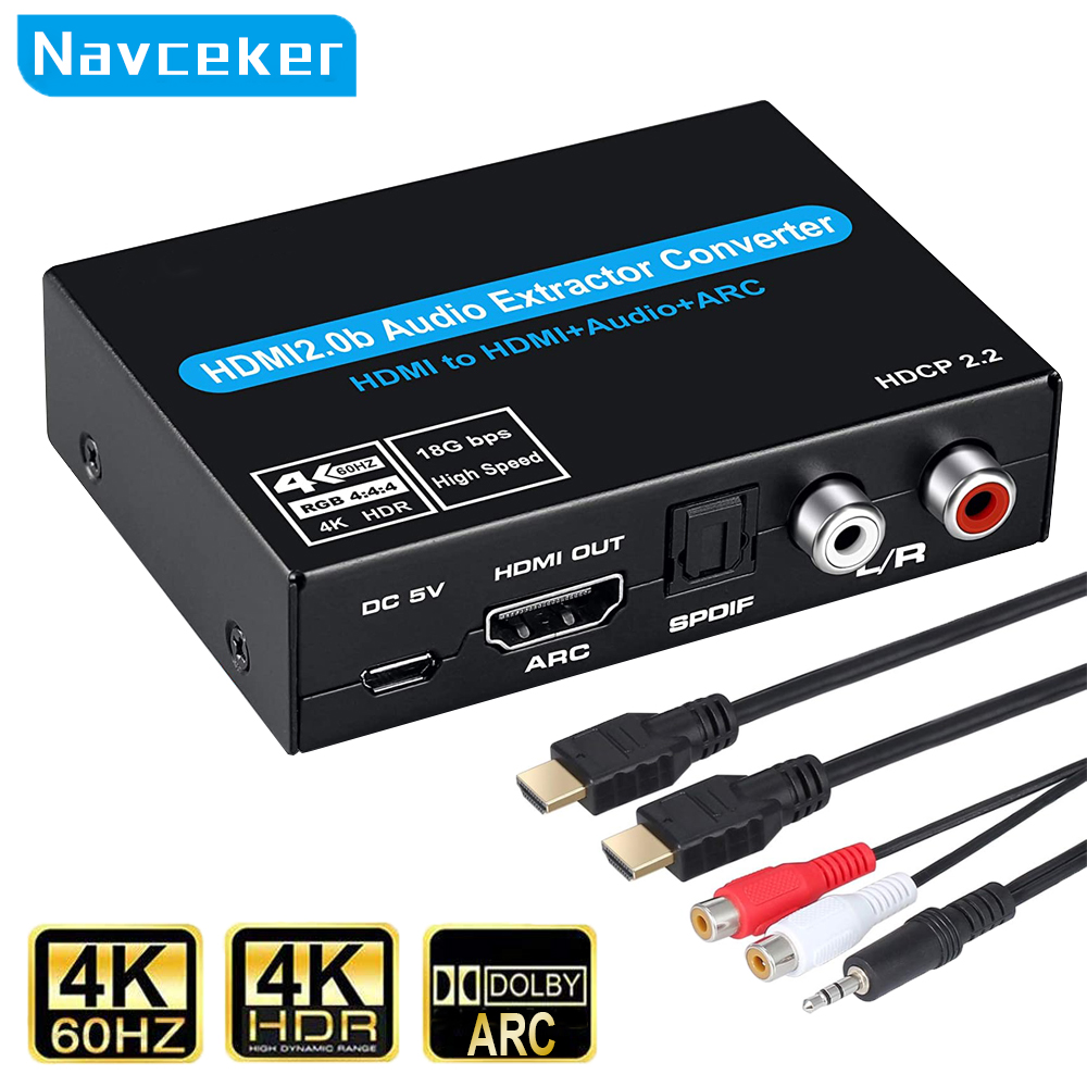 Navceker HDMI Audio Extractor  - Surround Sound Decoder 评论和价格