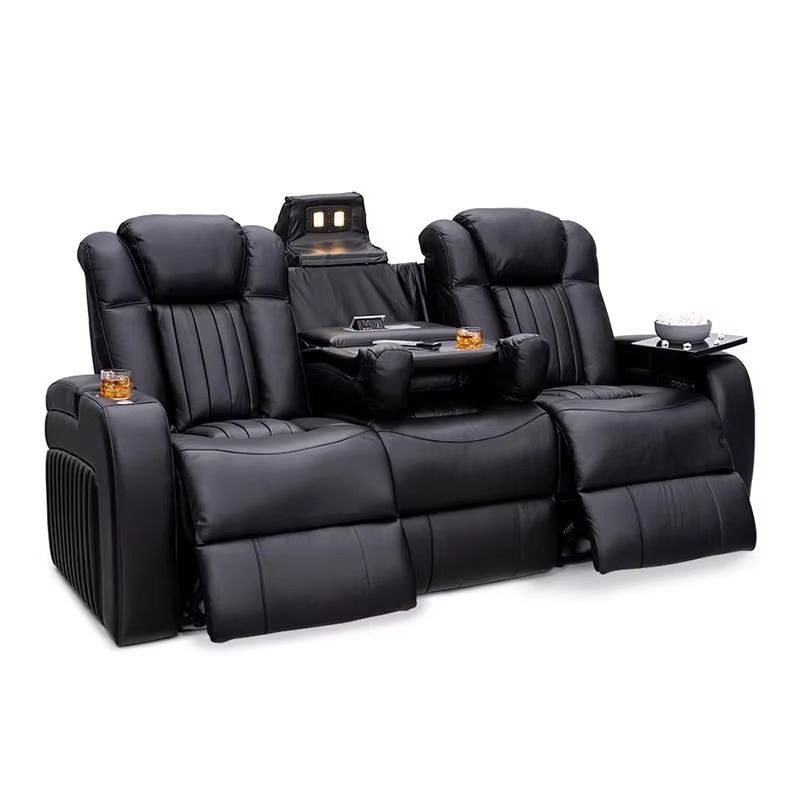 Leather Recliner Sofa Sets Pow - Home Cinema Recliners 评论和价格