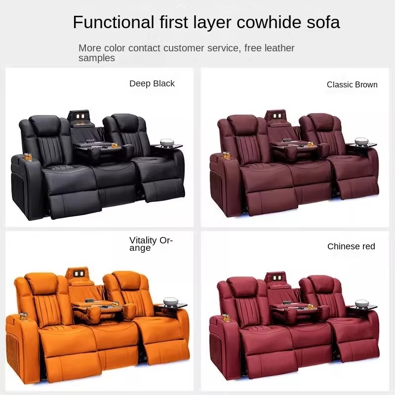 Leather Recliner Sofa Sets Pow - Home Cinema Recliners 评论和价格