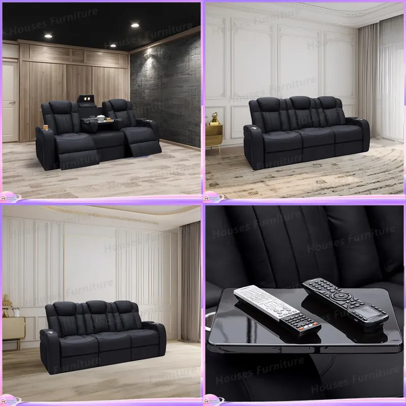 Leather Recliner Sofa Home The - Home Cinema Recliners 评论和价格