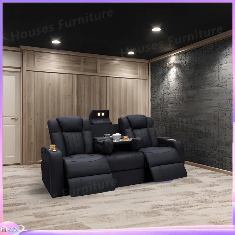 Leather Recliner Sofa Home The - Home Cinema Recliners 评论和价格
