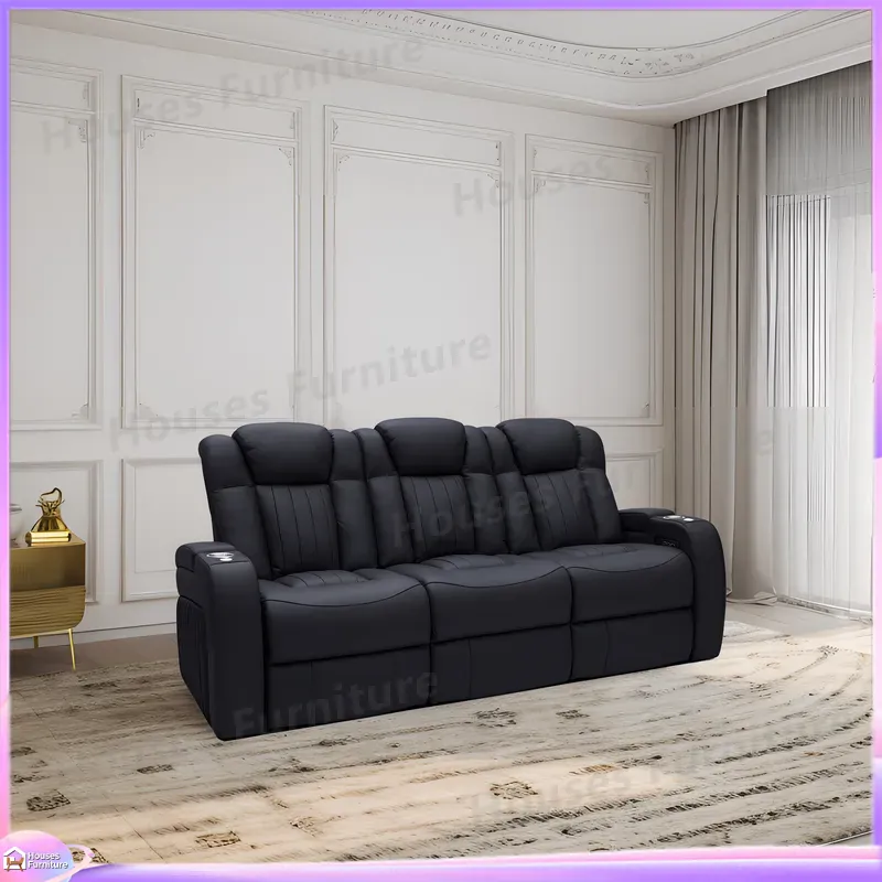 Leather Recliner Sofa Home The - Home Cinema Recliners 评论和价格